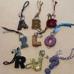 POPMART the Monster pin for love Labubu Alphabet Keychain x 1 Authentic no box